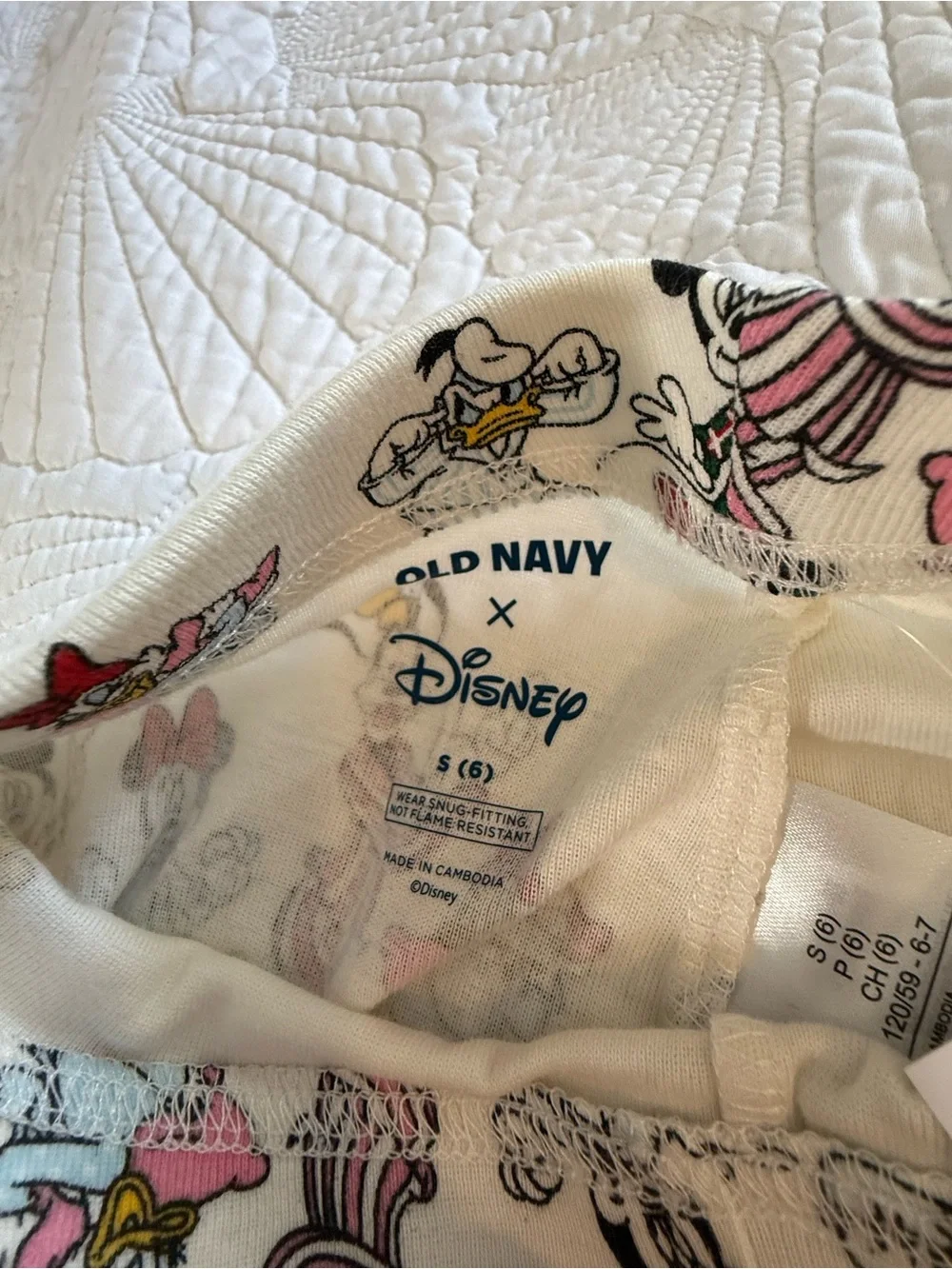 Old Navy Kids' Green Mickey Mouse Holiday Pajama Set